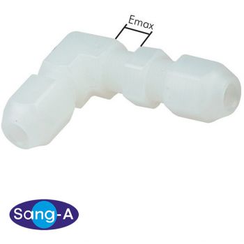 Angle bulkhead screw connections