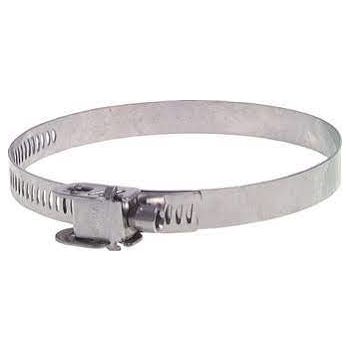 Safety hose clamps with optical overload protection, band width 12 mm