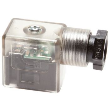 Standard connector for magnetic coils (with protection circuit & LED display)