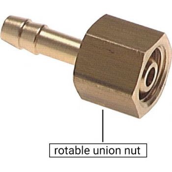 Hose nozzles with union nut, PN 16/40