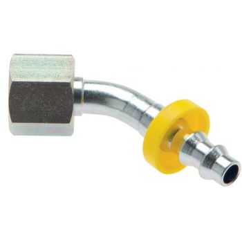 Push-in fittings with union nut, cylindrical thread in inches, 60° cone