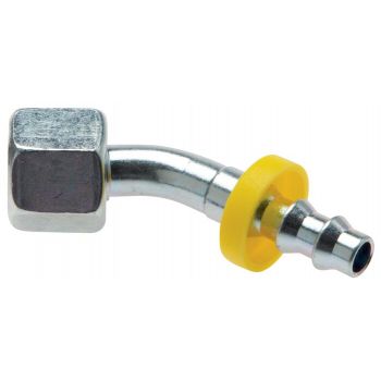 45°Push-in fittings with union nut, metric thread, 24° cone