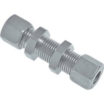 Straight bulkhead screw connections
