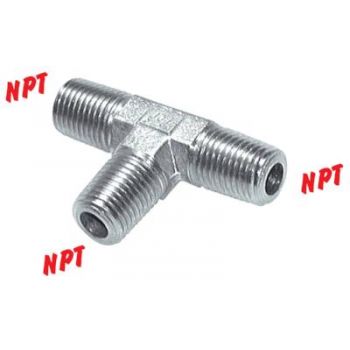 T-pieces with NPT thread (male), up to 345 bar