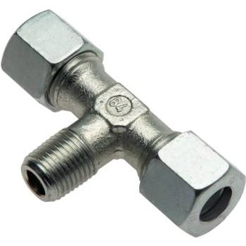 T-screw in connections, Whitworth-pipe threads (imperial), without nut and cutting ring