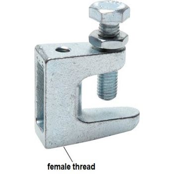 Beam clamps for pipe clamps M 8 / M 10