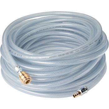 PVC hoses with fabric braiding - complete with coupling socket and plug NW 7.2