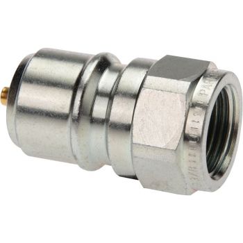 Couplings for washing machine hose, with shut-off valve