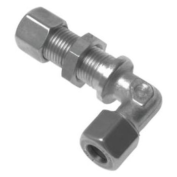 Elbow bulkhead screw connections