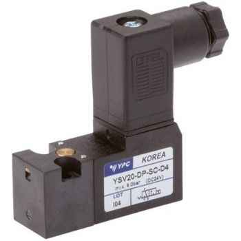 3/2-way solenoid valves with flange connection, Series YSV20